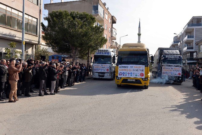 Gördes’in Yardımları Halep’e Uğurlandı