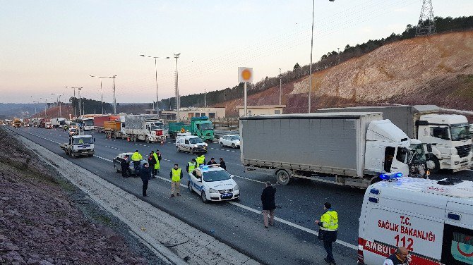 Kuzey Marmara Otoyolu’nda Trafiği Kilitleyen Kaza