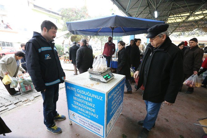 Pamukkale’de Pazardan Alışveriş Yapan Vatandaşlar İçin ‘Güvenilir Tartı’ Uygulaması