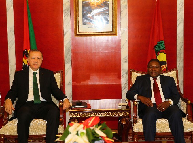 Erdoğan, Mozambik Cumhurbaşkanı Nyusi İle Görüştü