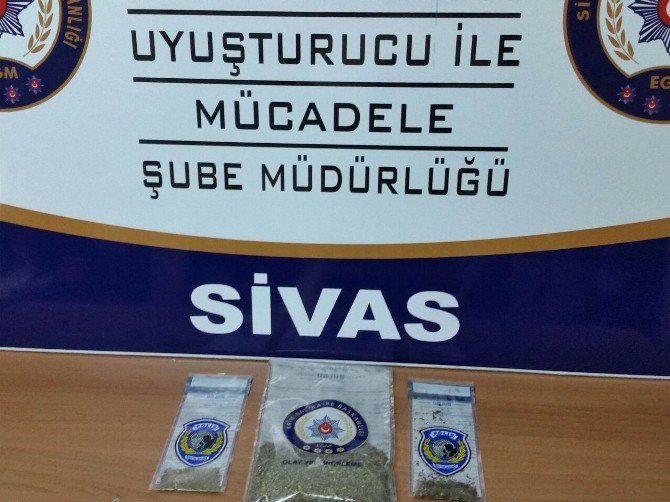 Sivas’ta Uyuşturucu Operasyonu: 3 Gözaltı