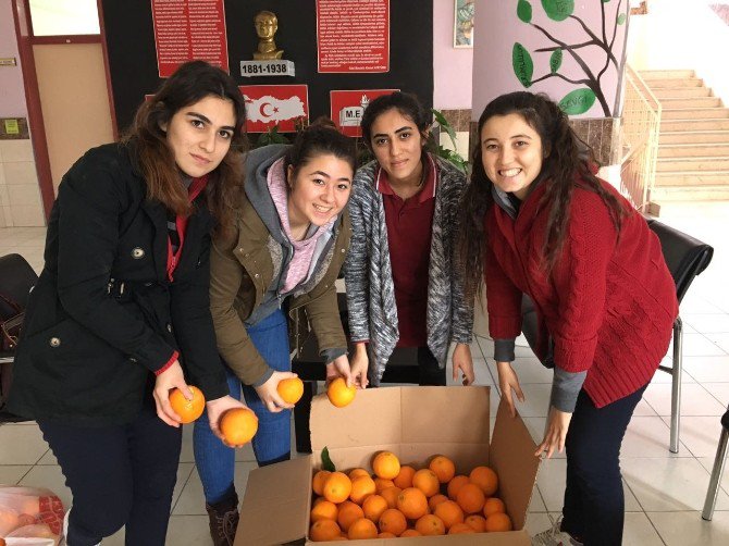 Kumlucalı Öğrenciler Muş Hasköy’e Sebze Meyve Gönderdi