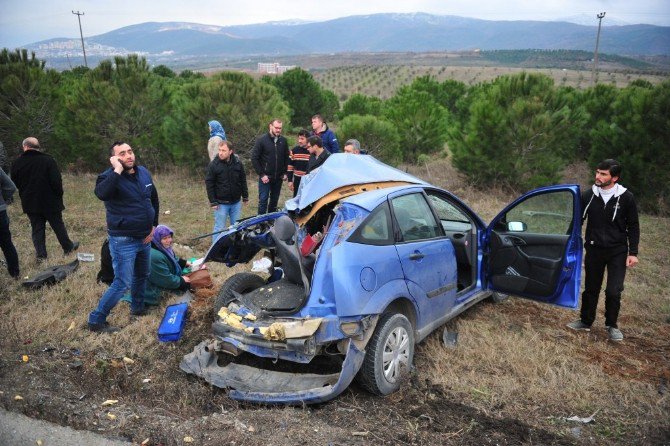 Demir Yığınına Dönen Araçtan Sağ Çıktılar