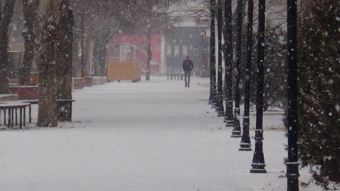 Erzincan’da Kar Yağışı