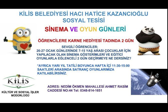 Sinema Ve Oyun Günleri