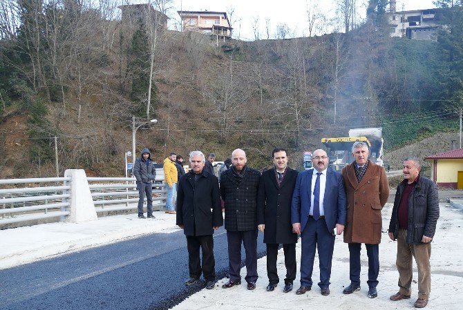 Of-çaykara Karayolundaki ‘Bölümlü Köprüsü’ Hizmete Girdi