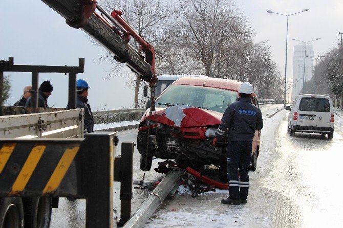 Samsun’da Kar Yağışı Kazalara Yol Açtı