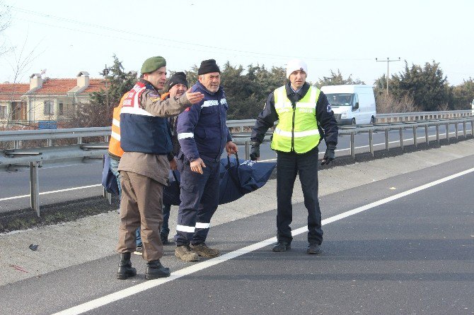 Lastiği Patlayan Otomobil Takla Attı: 1 Ölü, 2 Yaralı