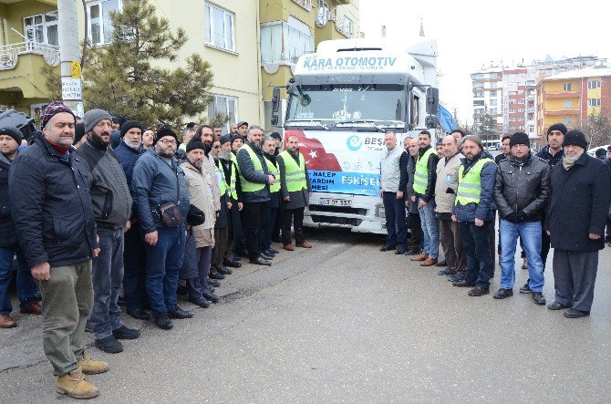 Eskişehir’den Halep’e 2 Tır Dolusu Yardım