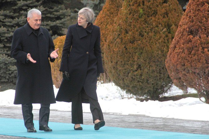 İngiltere Başbakanı Theresa May, Çankaya Köşkü’nde