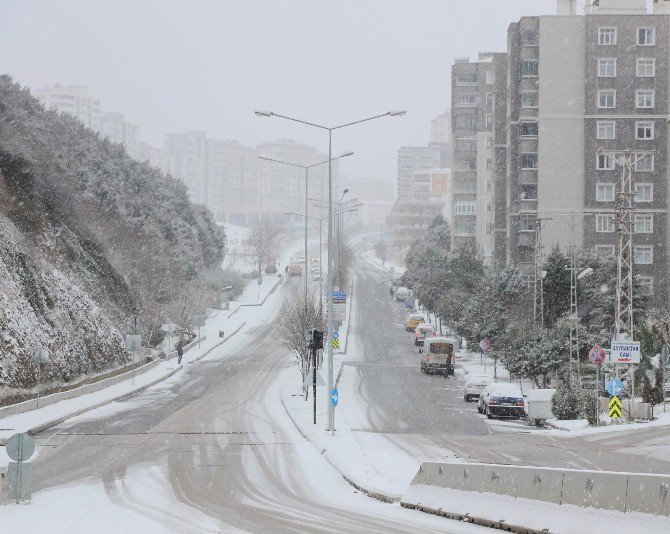 Samsun’da Kar Yağışı Etkisini Sürdürüyor