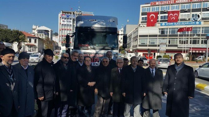 Aydın’da Müftülüğünün 2. Yardım Konvoyu Halep’e Uğurlandı