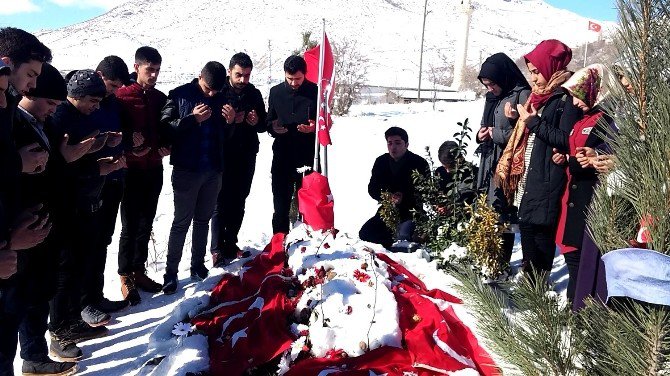 Yeşilyurt Kent Konseyi Gençlik Meclisi Üyeleri Şehit Fethi Sekin’in Mezarını Ziyaret Ettiler