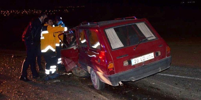 Denizli’de Trafik Kazası: 1 Ölü, 1 Yaralı