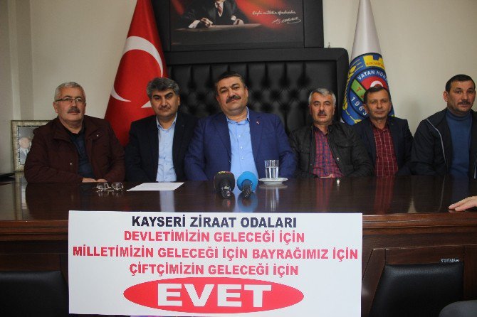 Kayseri’de Ziraat Odaları Referandumda ’Evet’ Oyunu Vereceğini Açıkladı