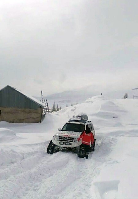 Kızakla Hasta Kurtarma Operasyonu