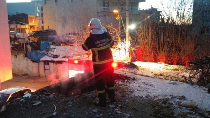 Metruk Evde Yangın Çıktı