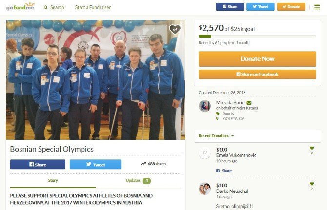 Bosnalı Engelli Sporcular, Olimpiyatlara Gidebilmek İçin Destek Bekliyor