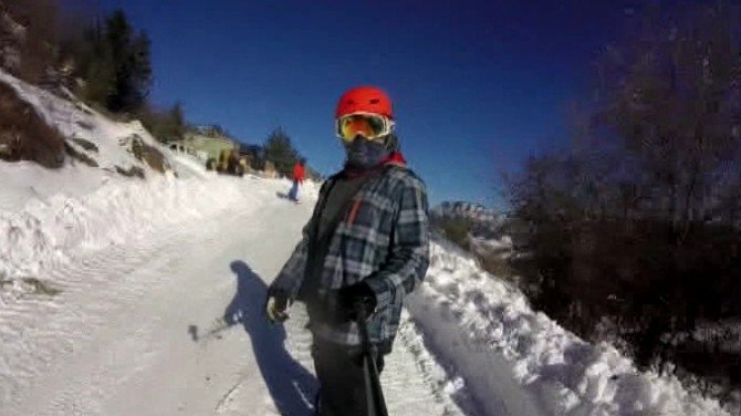 Kayak Merkezi Bitmeden Snowboardculara Mekan Oldu