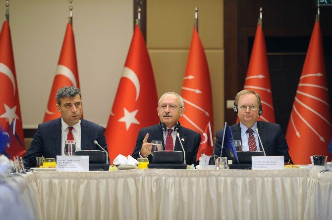 Kılıçdaroğlu’nun Ab’ye Üye Ülkelerin Büyükelçileri İle Toplantısı Sona Erdi