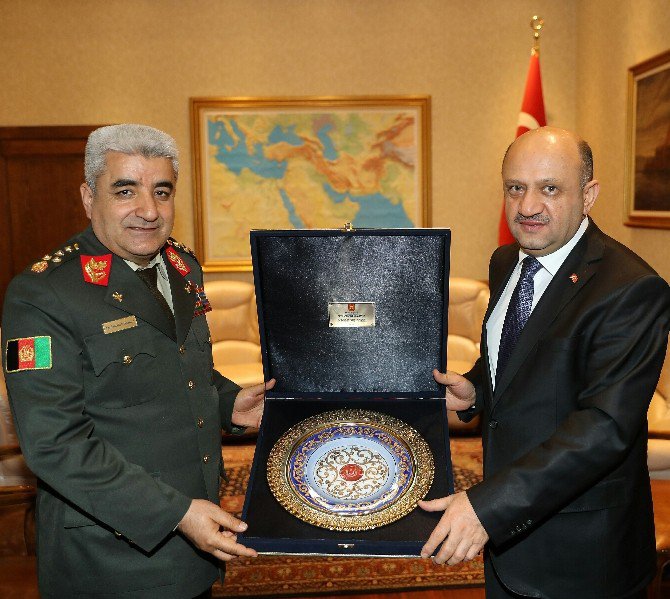 Bakan Işık, Afganistan Genelkurmay Başkanı Orgeneral Shahim’i Kabul Etti