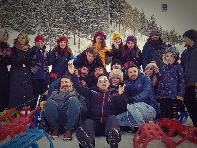 Palandöken’de Kızak Keyfi