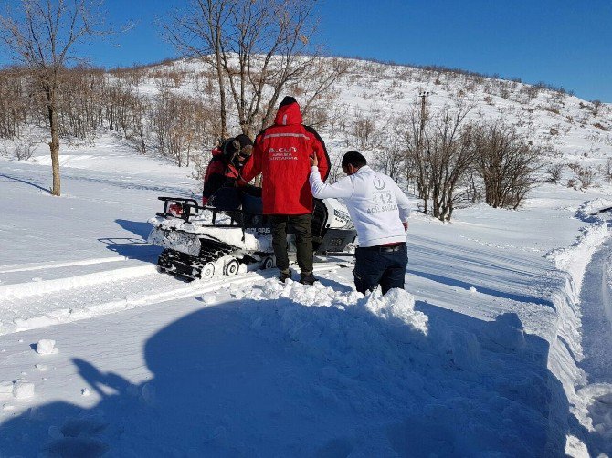 Kar Motoruyla Hasta Kurtarma Operasyonu