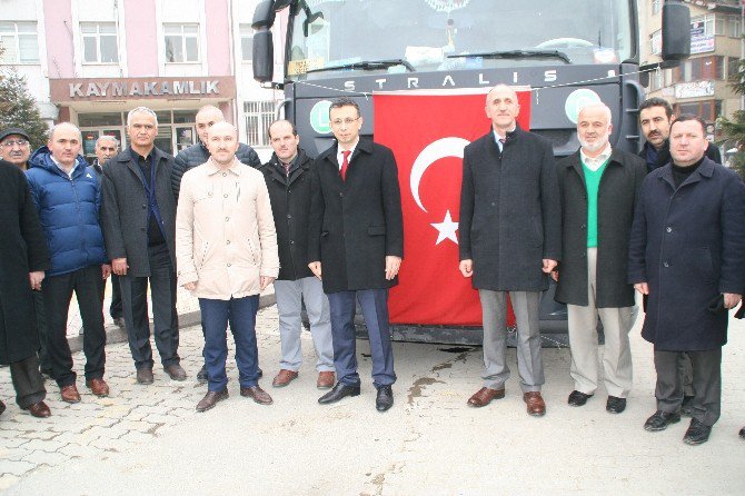 Devrek’ten Halep İçin Yardım Kamyonu Dualarla Uğurlandı