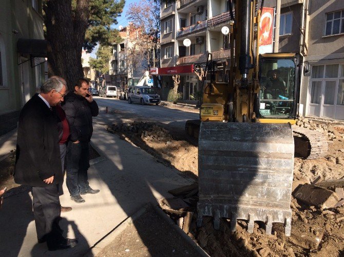 Büyükşehirden Saruhanlı’ya Cadde Düzenlemesi