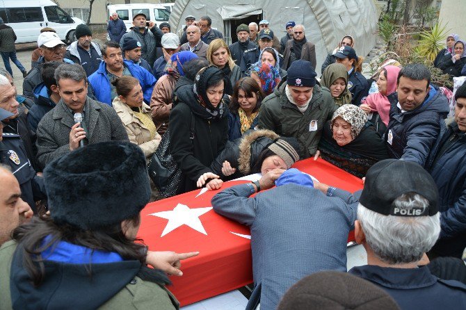 Görevi Başında Vefat Eden Polis Söke’de Son Yolculuğuna Uğurlandı