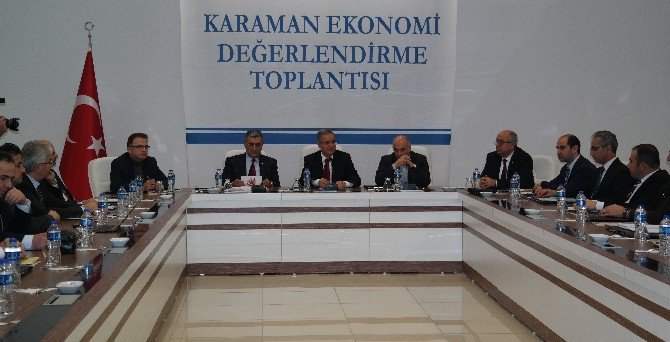 Karaman Ekonomi Değerlendirme Toplantısı Yapıldı