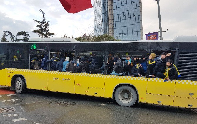 Fenerbahçe Taraftarları İle Polis Arasında Arbede