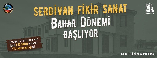 Fikir Ve Sanat Akademisi’nde Bahar Dönemi Kayıtları Başladı