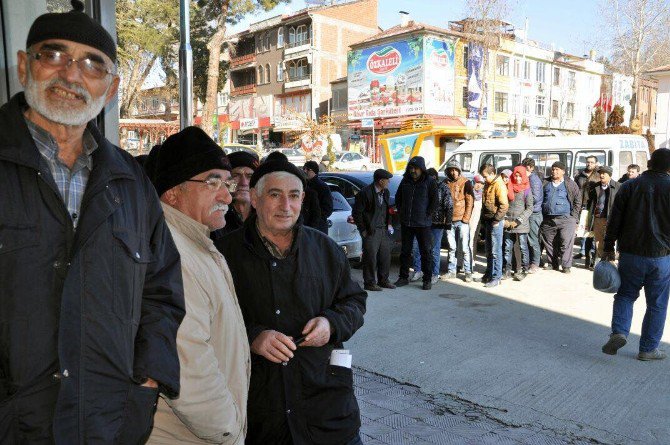 Toki Konutlarına Kayıt Yaptırmak İsteyen Vatandaşlar Uzun Kuyruklar Oluşturdu