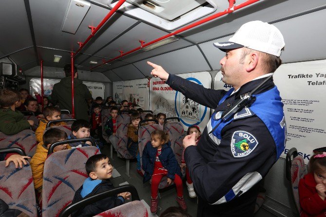 Bolu Zabıtası’ndan Miniklere Trafik Dersi