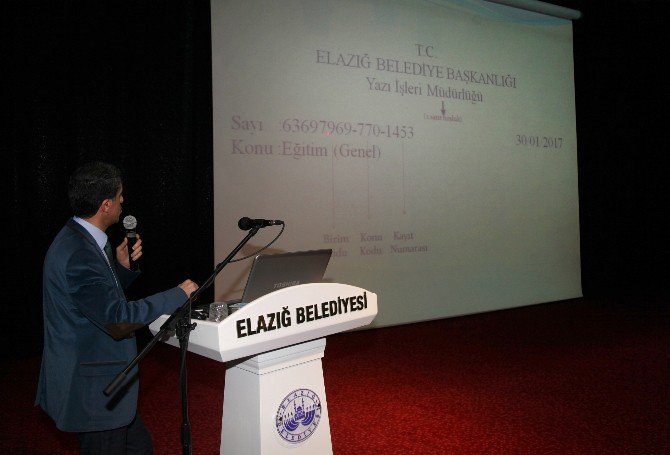 Elazığ Belediyesinde Hizmet İçi Eğitimler Devam Ediyor