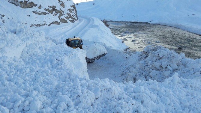 Hakkari’de 15 Çığ Temizlendi