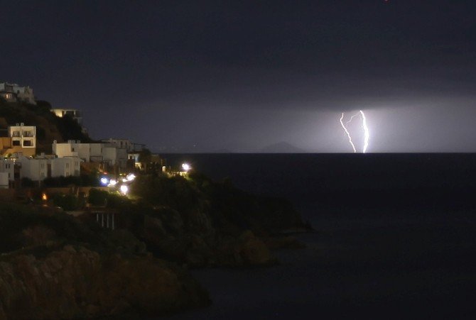 Bodrum’da Sağanak Yağmur