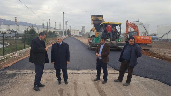 Körfez’de Bozulan Yollar Onarılıyor