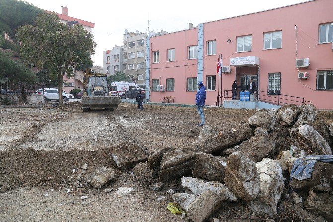 Yeni Sağlık Merkezinin Çevre Düzenlemesi Yapılıyor