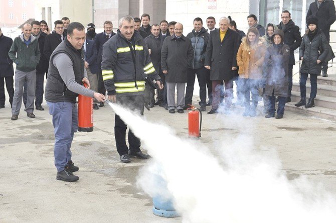 Dap İdaresi Ve Tüik Personeline ‘Yangın Ve Yangına Müdahale’ Eğitimi Verildi