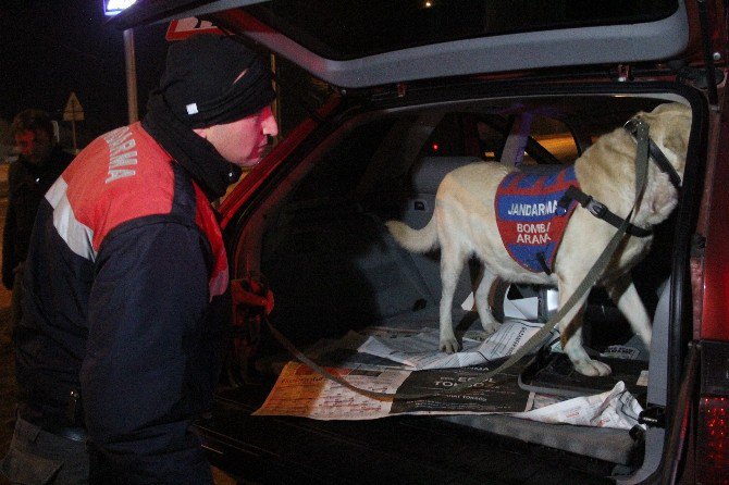 Bolu’da Bomba Arama Köpeği İle Huzur Operasyonu