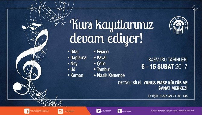 İkinci Dönem Kurs Kayıtları Devam Ediyor