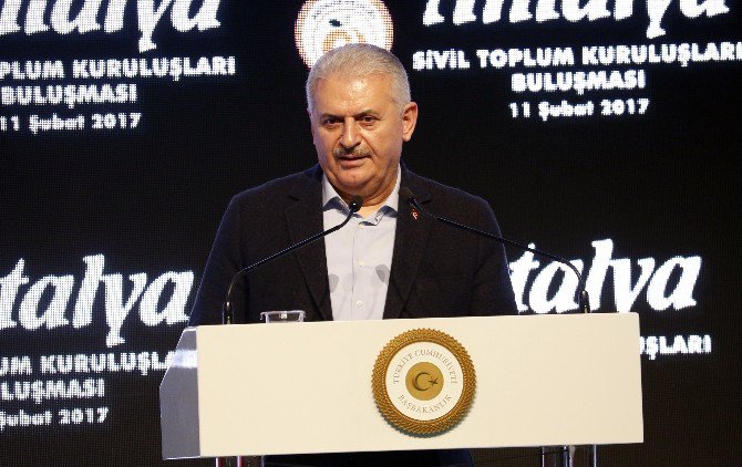 Başbakan Yıldırım Antalya’da Stk Temsilcileriyle Bir Araya Geldi