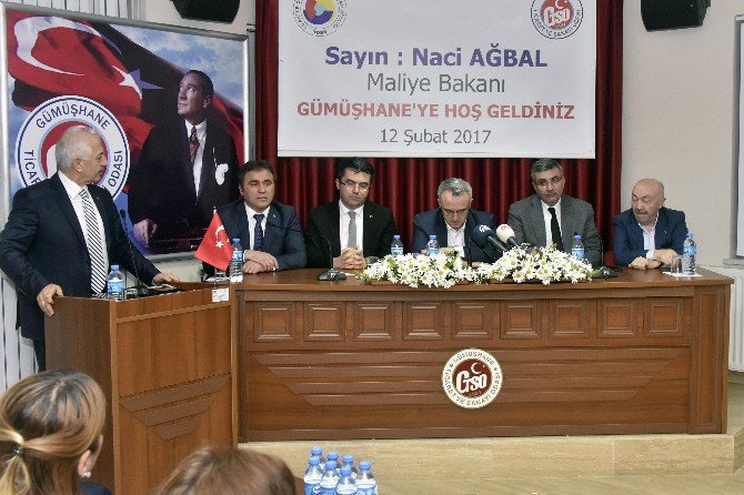 Maliye Bakanı Naci Ağbal Gümüşhane’de İşverenlerle Buluştu