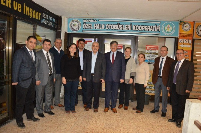 Vali Güvençer Özel Halk Otobüsü Şoförleriyle Buluştu