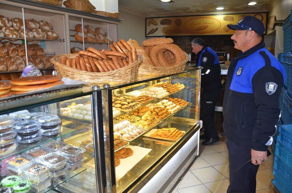 Kuşadası’nda Zabıta Ekiplerinden Kantin Ve Fırınlara Denetim