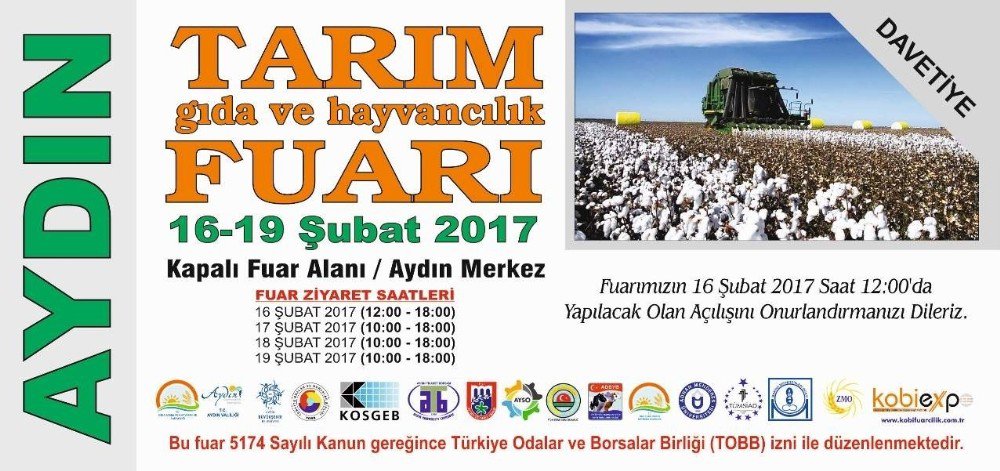 5. Aydın Tarım Gıda Ve Hayvancılık Fuarı Ziyaretçileriyle Buluşmaya Hazır