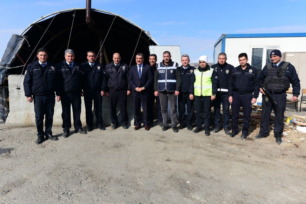 Başkan Gürkan’dan Güvenlik Güçlerine Ziyaret