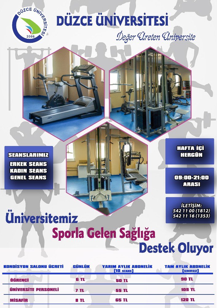 Düzce Üniversitesi Spor Tesislerini Vatandaşların Hizmetine Sunuyor